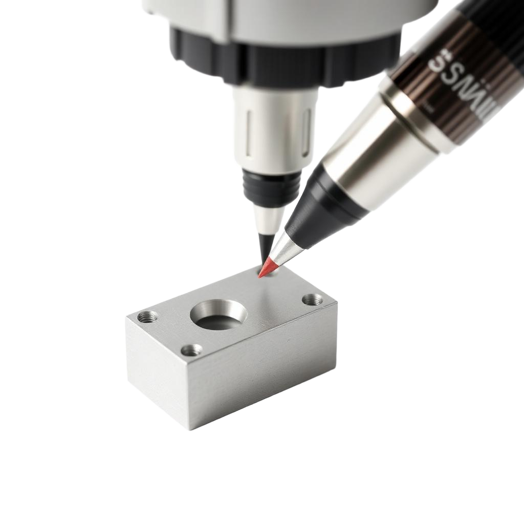 CMM inspection of a precision-machined component