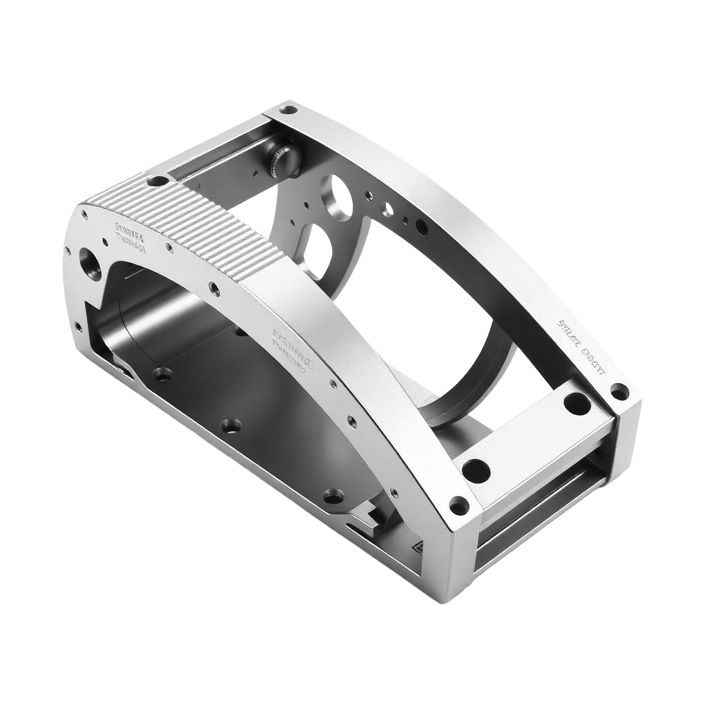 Precision-machined titanium aerospace bracket